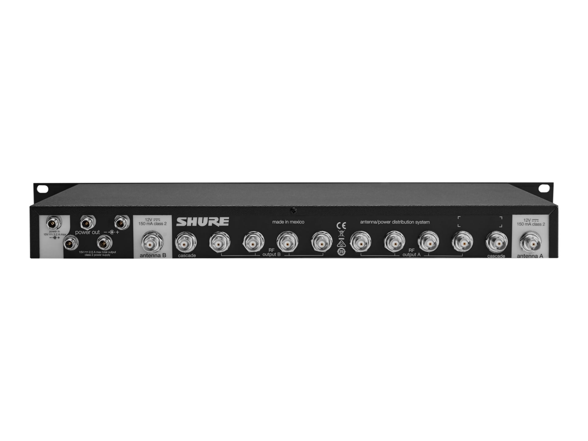 Shure UA844SWB - RF amplifier / splitter for wireless audio receiver, wireless microphone system
