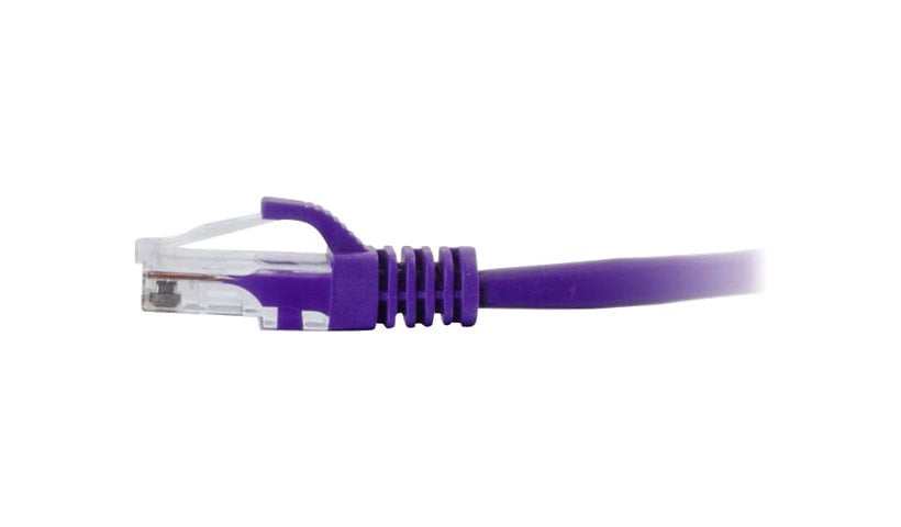 C2G 1ft Cat6 Snagless Unshielded (UTP) Ethernet Network Patch Cable - Purple - cordon de raccordement - 30.5 cm - violet