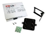 rf IDEAS Black Angle & Flat Bracket Mounting Kit for WAVE ID Solo & WAVE ID Plus Reader - RFID reader mounting kit