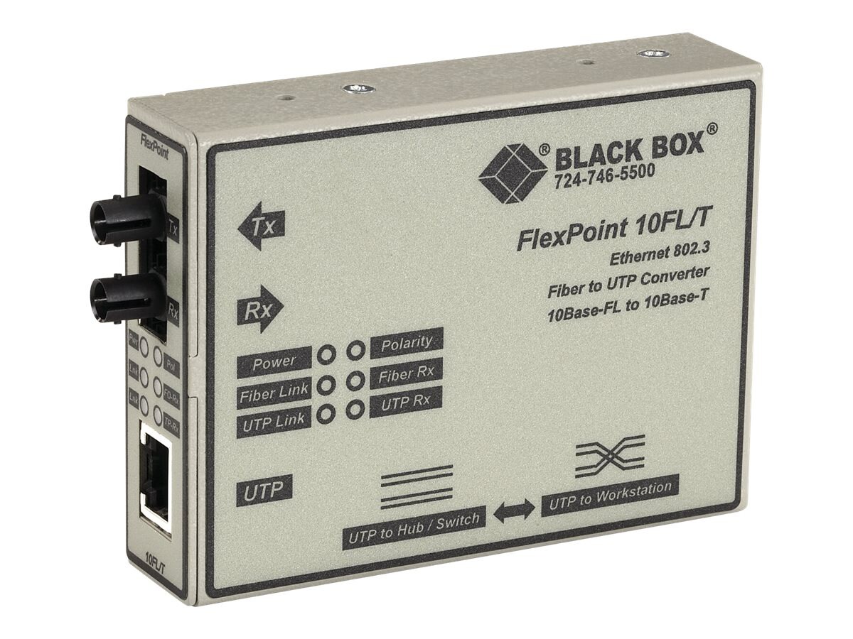 Black Box FlexPoint Modular Media Converter - fiber media converter