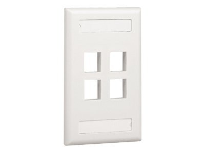 PANDUIT 4 Socket NetKey Faceplate