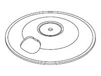 Chief Pole Mount Grommet Accessory - Silver
