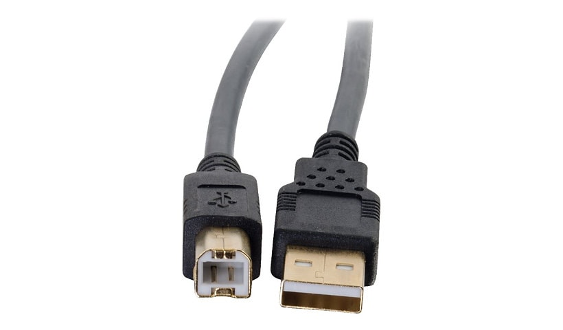 C2G 16.4ft USB A to USB B Cable - Ultima Series Black - M/M - USB cable - USB to USB Type B - 5 m