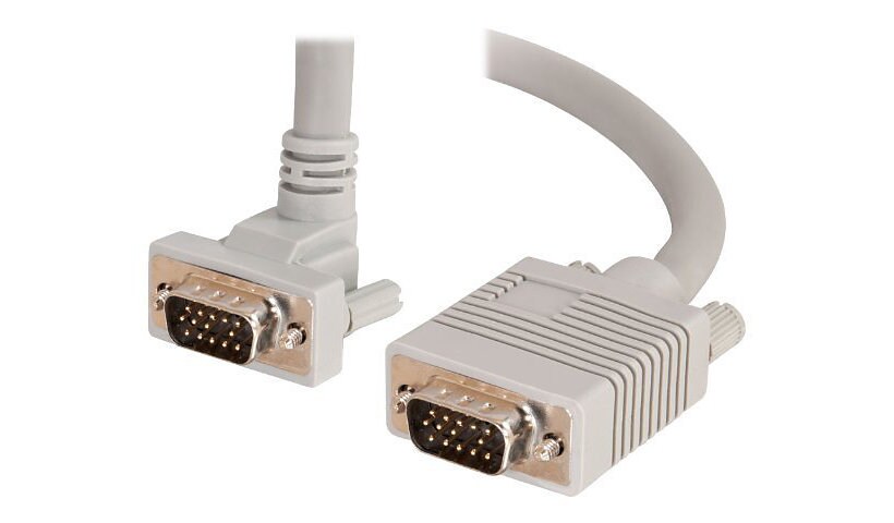 C2G Premium 3ft Premium Shielded HD15 SXGA M/M Monitor Cable with 90? Upwar