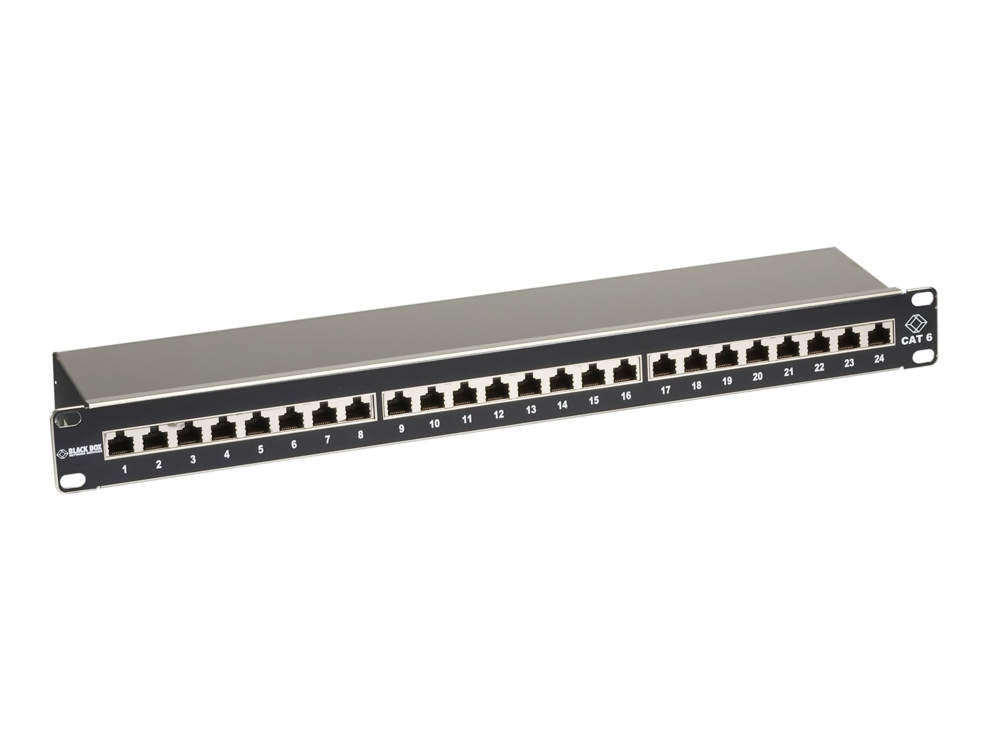 Black Box CAT6 Shielded Patch Panel - patch panel - 1U - 19"