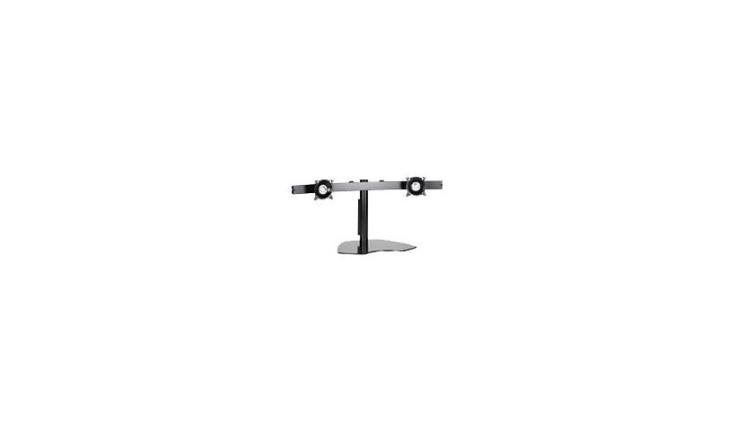 Chief Widescreen Horizontal Dual Monitor Mount Table Stand for Displays 10-30" - Black
