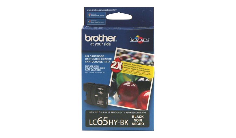 Brother LC-65HY-BK - High Yield - black - original - ink cartridge