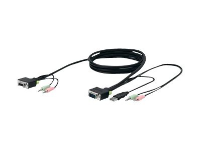 Belkin SOHO KVM Replacement Cable Kit - keyboard / video / mouse / audio cable - 15 ft - B2B