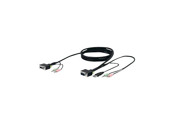 Belkin SOHO KVM Replacement Cable Kit - keyboard / video / mouse / audio cable - 15 ft - B2B