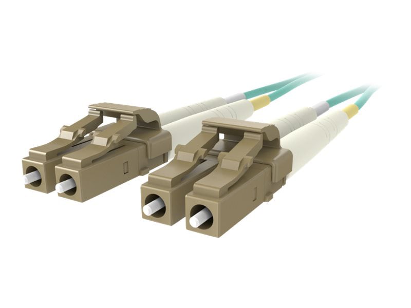 Belkin 20M Fiber Optic Cable; 10GB Aqua Multimode LC/LC Duplex, 50/125 OM3 - patch cable - 20 m - aqua