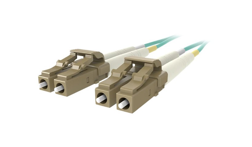 Belkin 20M Fiber Optic Cable; 10GB Aqua Multimode LC/LC Duplex, 50/125 OM3 - patch cable - 20 m - aqua