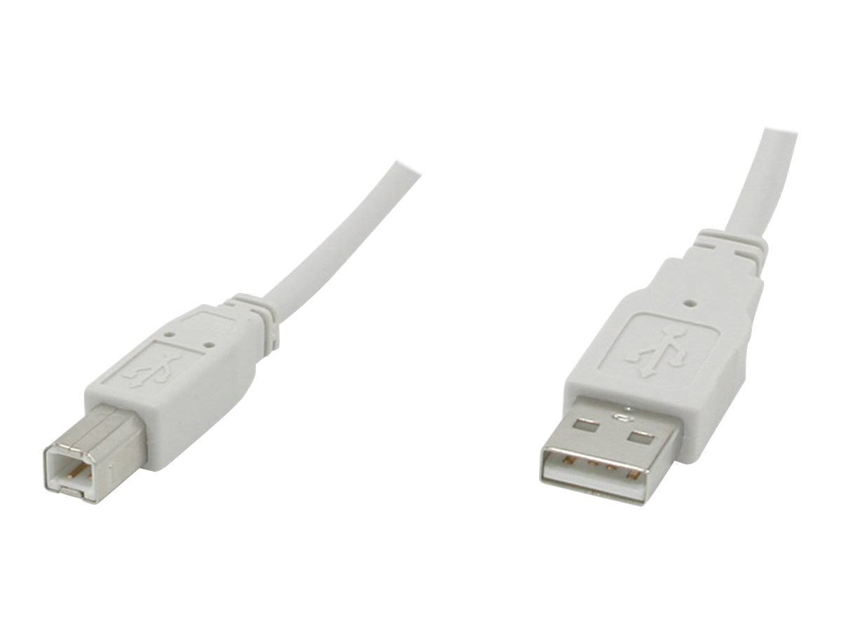 C2G 16.4ft USB to USB B Cable - USB A to USB B - USB 2.0 - White - M/M - US