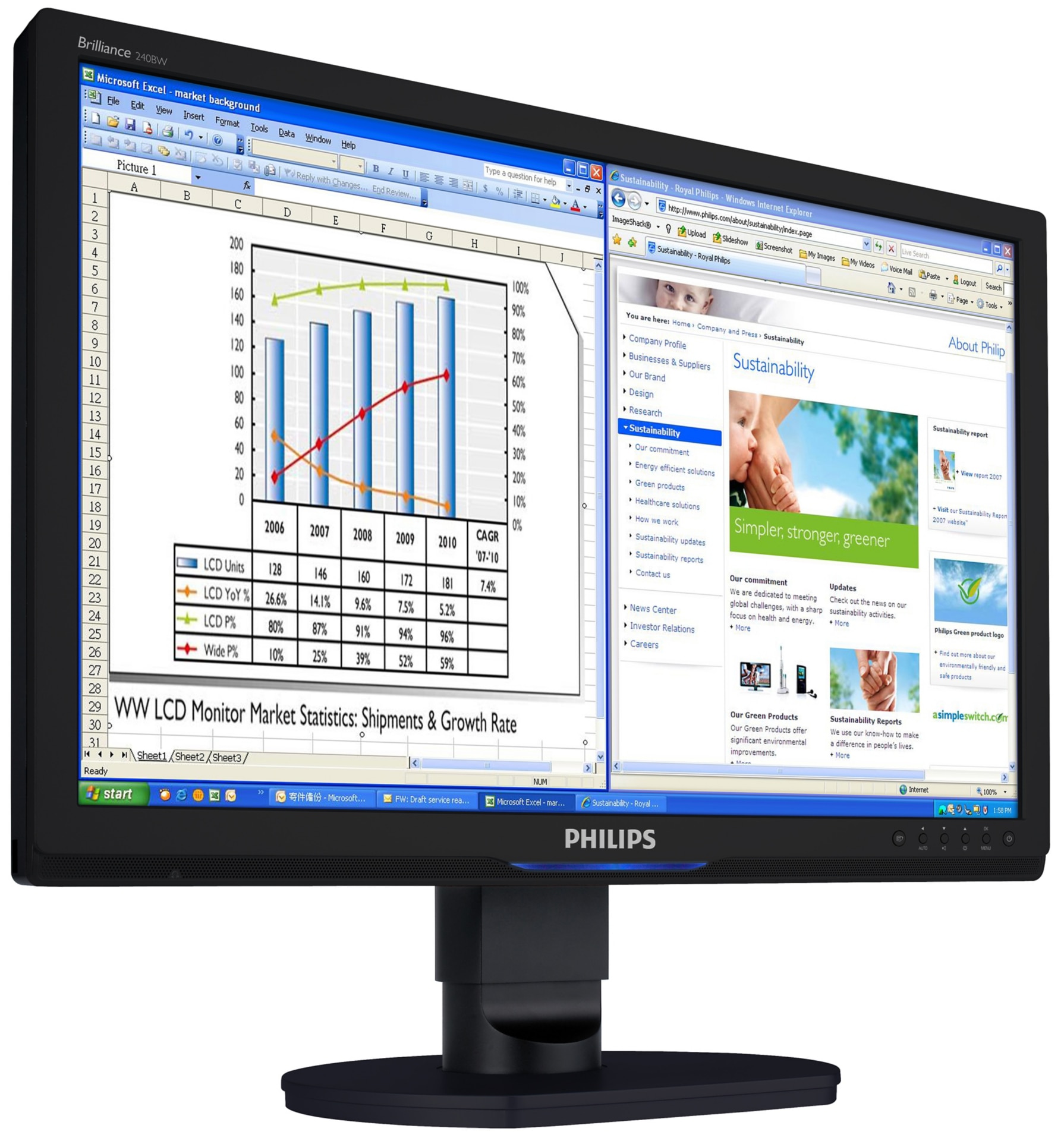 Philips 240BW9CB/27 24" Widescreen LCD            
