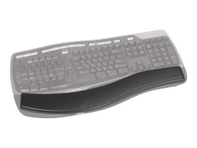 3M™Gel Wrist Rest for Ergonomic Keyboard, w/ Antimicrobial Protection Black