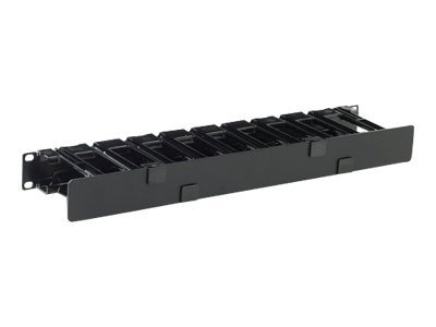 APC rack cable management panel (horizontal) with cover - 1U