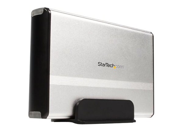 StarTech.com 3.5in Silver USB to SATA External Hard Drive Enclosure