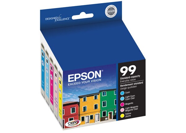 Epson 99 Multipack - 5-pack - yellow, cyan, magenta, light magenta, light cyan - original - ink cartridge