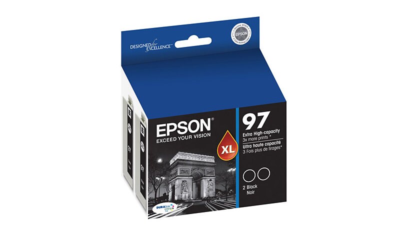 Epson 97 Dual Pack - 2-pack - Extra High Capacity - black - original - ink