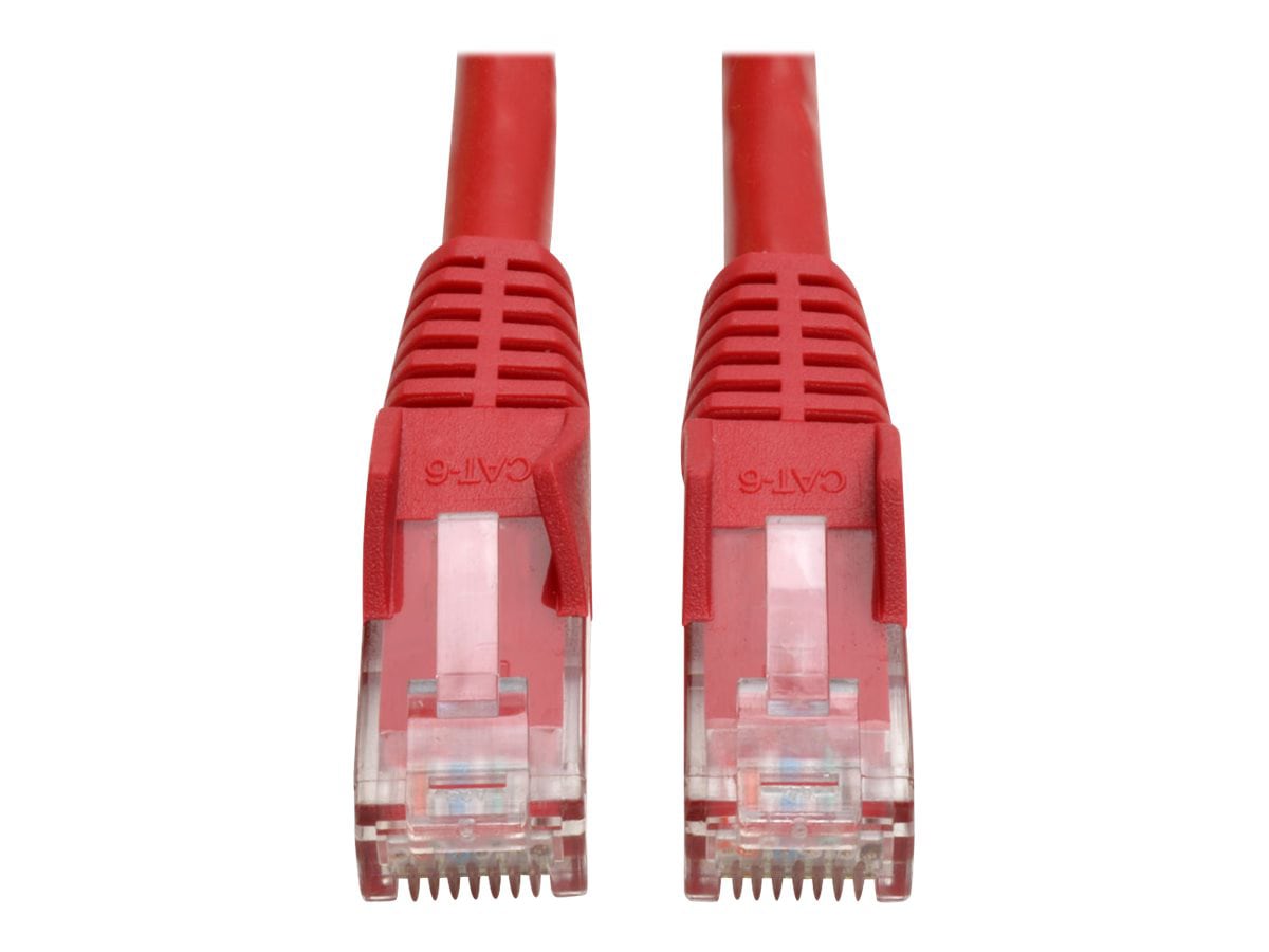 Tripp Lite 5ft Cat6 Gigabit Snagless Molded Patch Cable RJ45 M/M Red 5'