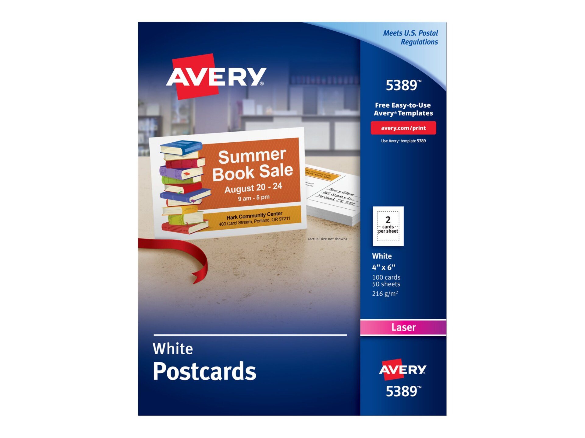 Avery Laser Postcards