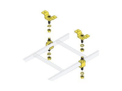Middle Atlantic Cable Ladder Ceiling Kit - 0.625in Height