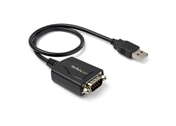 USB to Serial Adapter, 1 ft, Black USB to Serial Adapter, 1 ft, Black