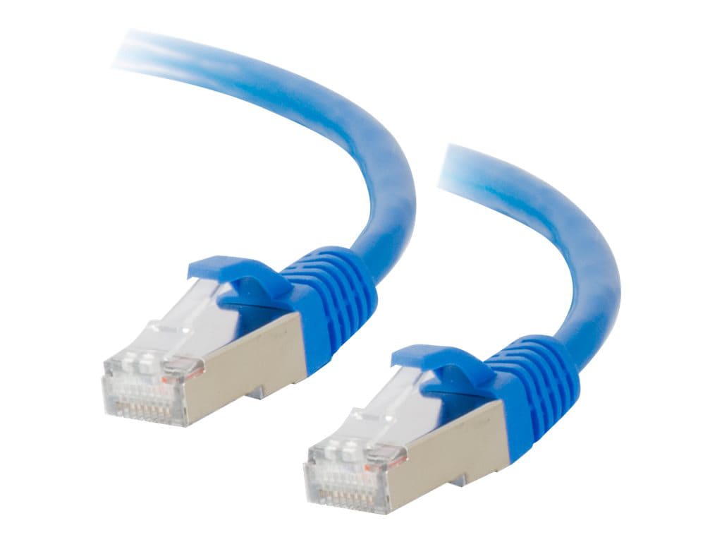 C2G 50ft Cat5e Ethernet Cable - Snagless Shielded (STP) - Blue - patch cabl