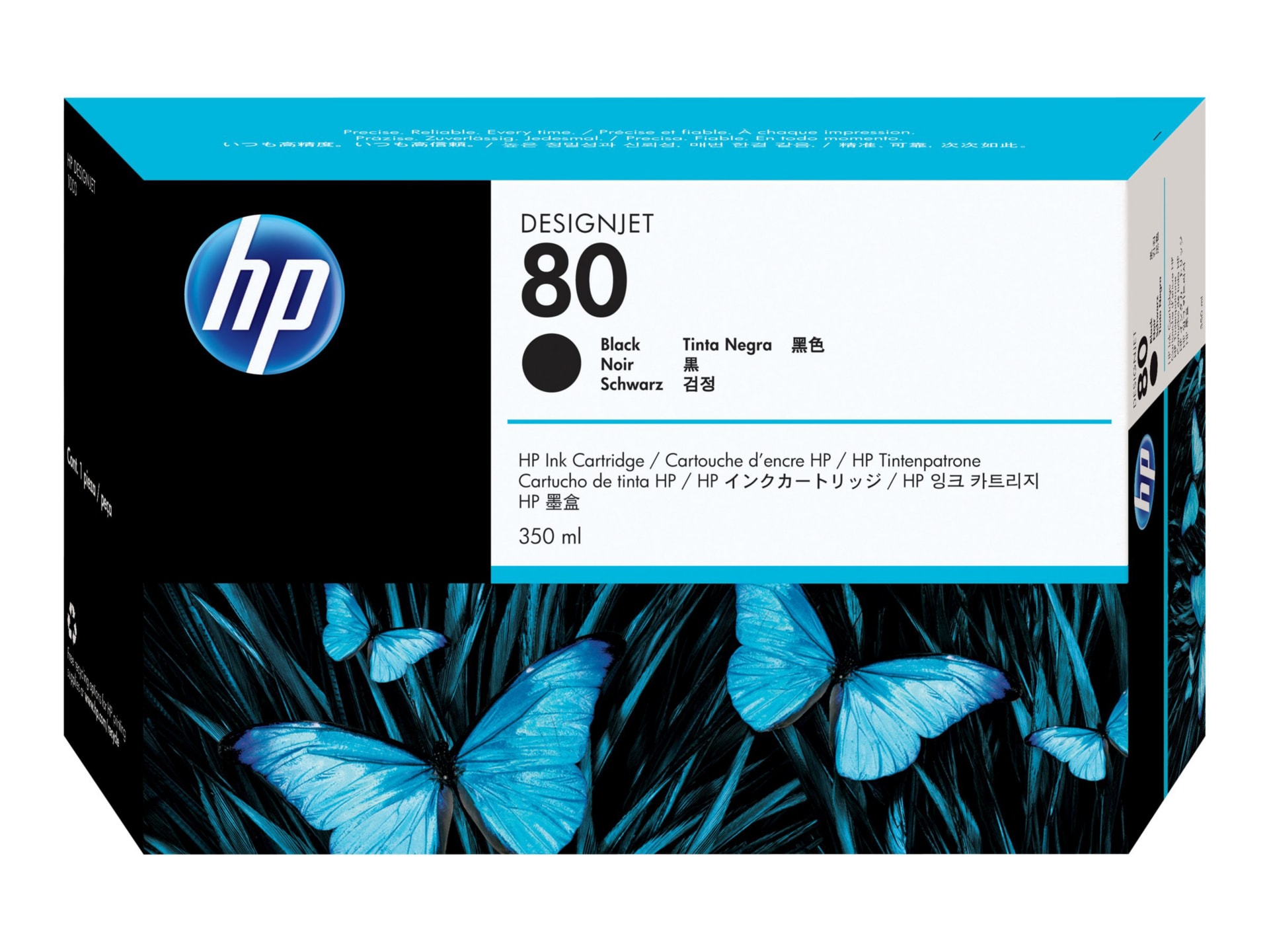 HP 80 - black - original - ink cartridge