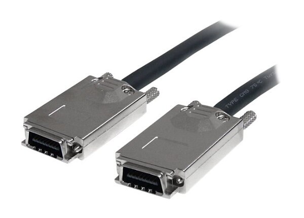 StarTech.com 1m Infiniband External SAS Cable - SFF-8470 to SFF-8470 - SAS external cable - 1 m