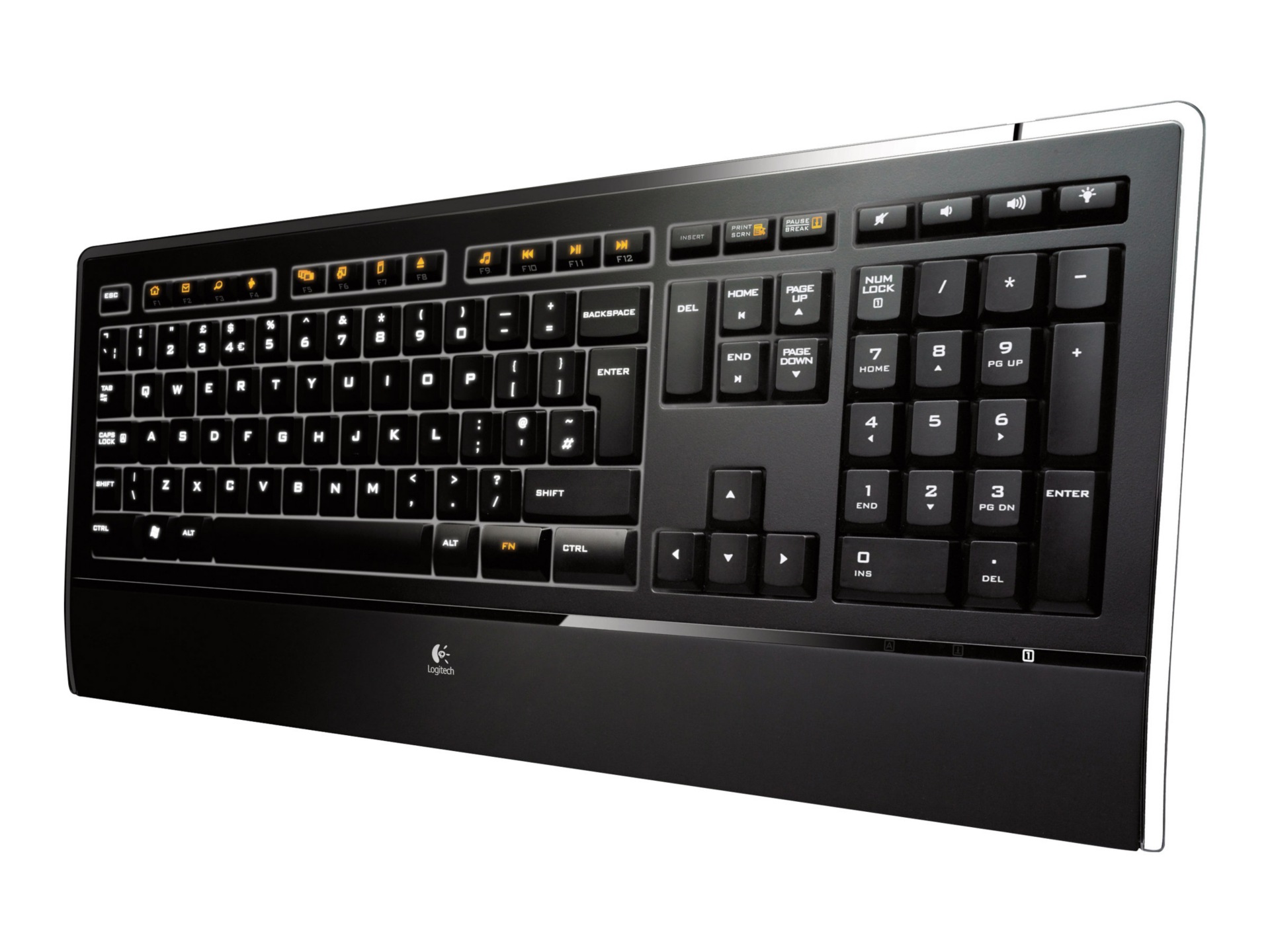 Logitech USB Corded Illuminated Keyboard K740