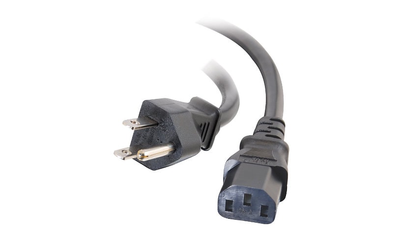 C2G 2ft Universal Power Cord - 16 AWG - NEMA 5-15P to IEC320C13