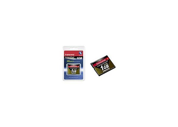 Transcend Ultra Speed Industrial - flash memory card - 1 GB - CompactFlash