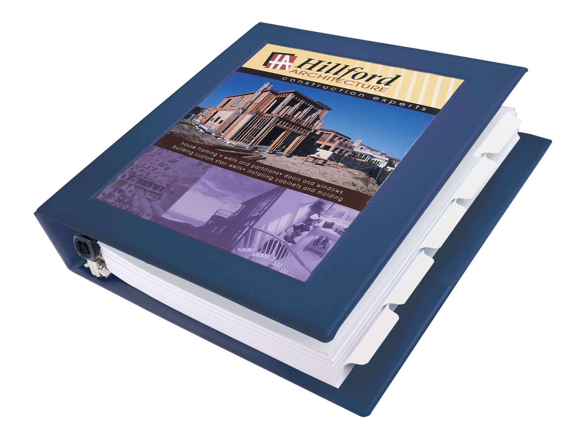 Avery - presentation ring binder - capacity: 400 sheets - navy blue