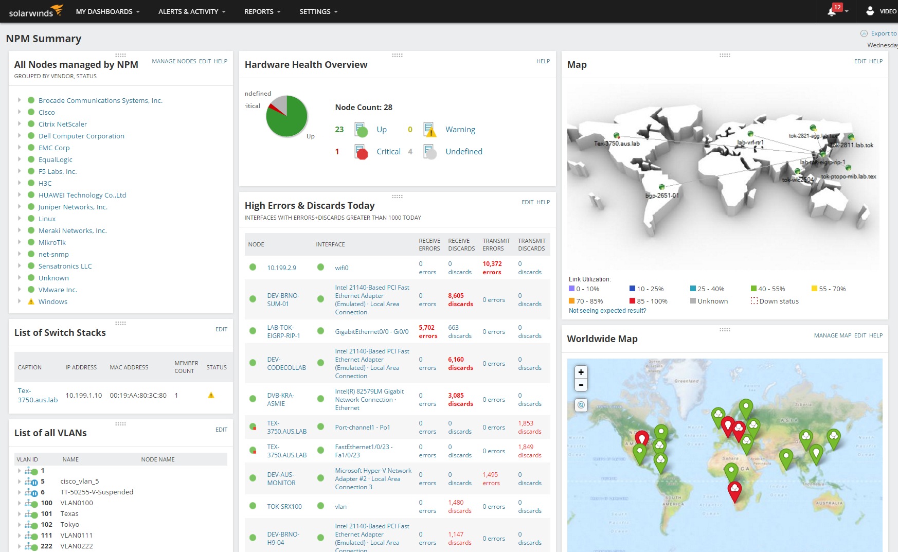 Thumbnail 3 of 5 for SolarWinds Network Performance Monitor (v. 9) - version upgrade license + 1 Year Maintenance - 100 objects