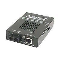 Transition Networks Stand-Alone 10/100 Bridging - fiber media converter - 10Mb LAN, 100Mb LAN