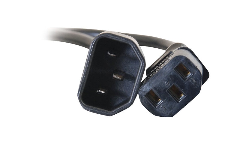 C2G 4ft Computer Power Extension Cord - 18 AWG - IEC320C14 to IEC320C13