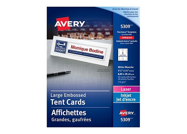 Avery - labels - 50 pcs. - 3.5 in x 11 in