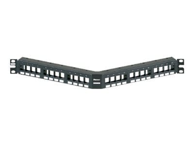 Panduit NetKey Modular Faceplate Patch Panel - patch panel - 1U - 19"/23"