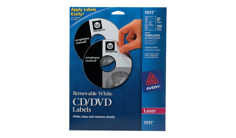 Avery CD/DVD Design Kits, CD/DVD Label Refills