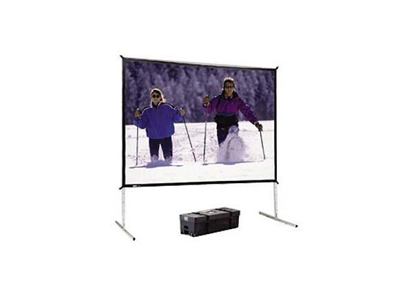 Da-Lite Fast-Fold Deluxe Screen System projection screen with heavy duty legs