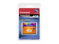Transcend - flash memory card - 4 GB - CompactFlash