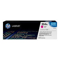 HP 304A (CC533A) Original Laser Toner Cartridge - Single Pack - Magenta - 1 Each