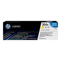 HP 304A (CC532A) Original Standard Yield Laser Toner Cartridge - Single Pack - Yellow - 1 Each