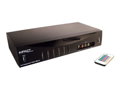 C2G 3x5 Component Video + Stereo Audio + TOSLINK Digital Audio Matrix Selector Switch - video/audio switch