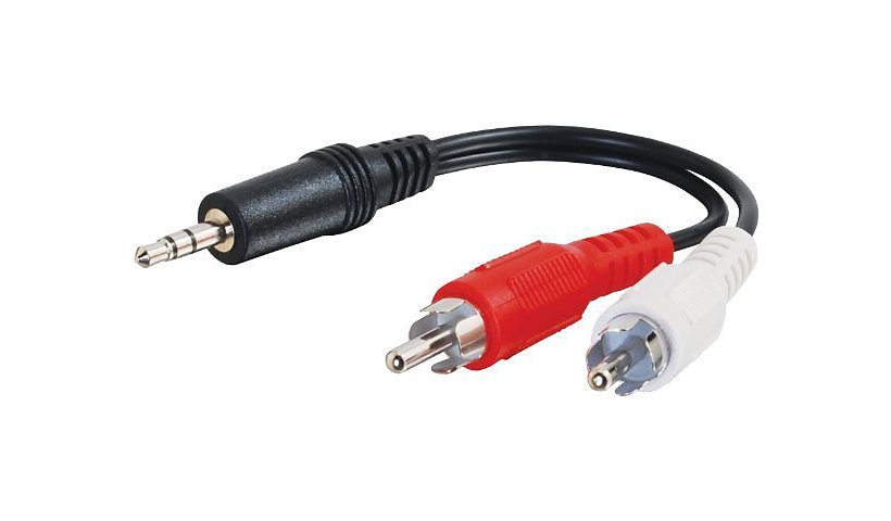 C2G Value Series One 3.5mm Stereo Audio To Two RCA Stereo - Y-Cable Audio Adapter - M/M