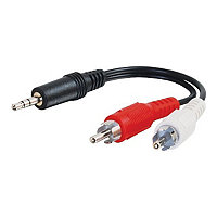 C2G Value Series One 3.5mm Stereo Audio To Two RCA Stereo - Y-Cable Audio Adapter - M/M