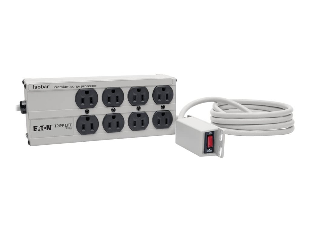 Tripp Lite Isobar Surge Protector Strip Metal 8 Outlet 12' Cord