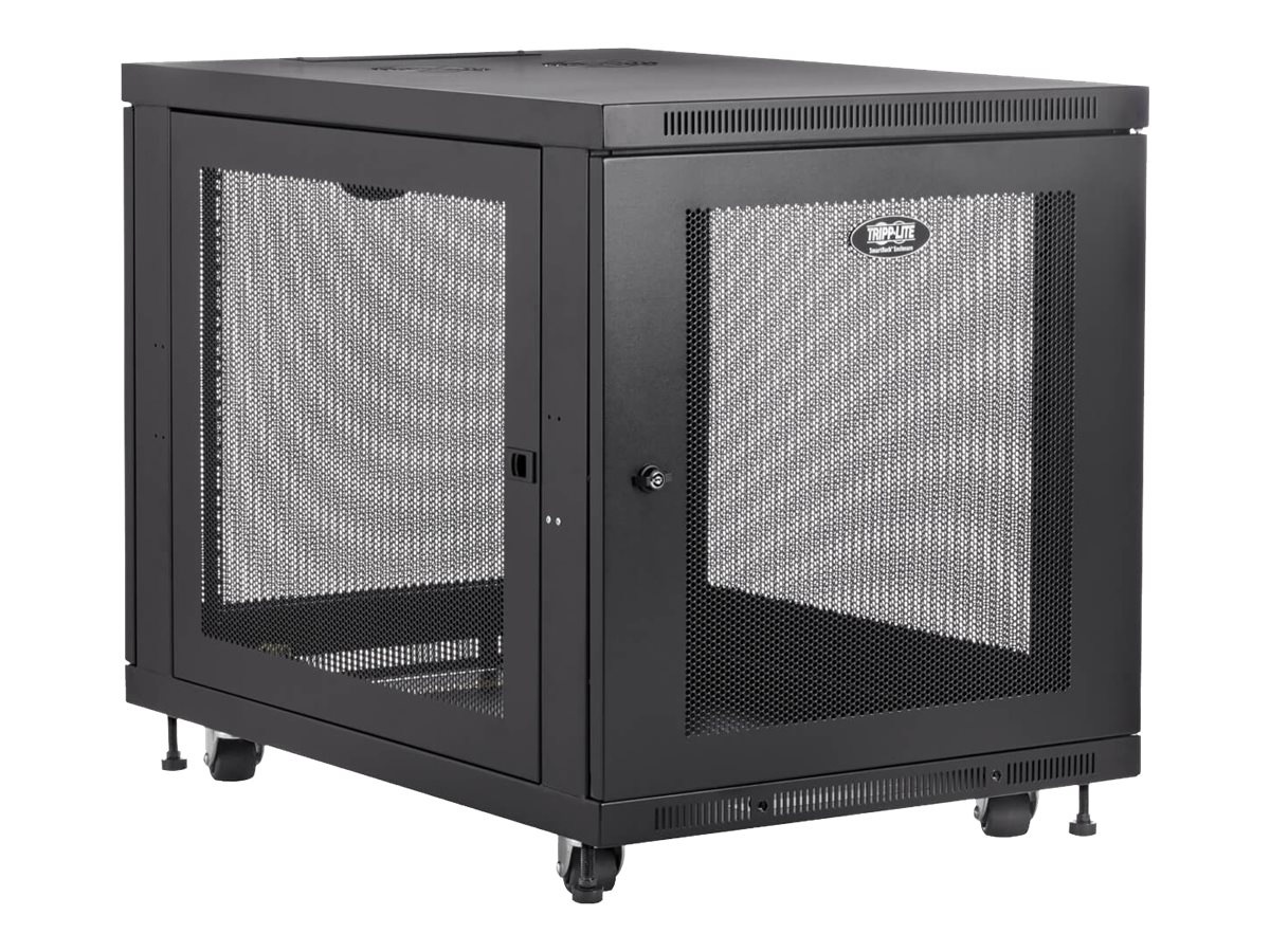 Tripp Lite 12U Rack Enclosure Server Cabinet Doors & Sides 300lb Capacity - rack - 12U