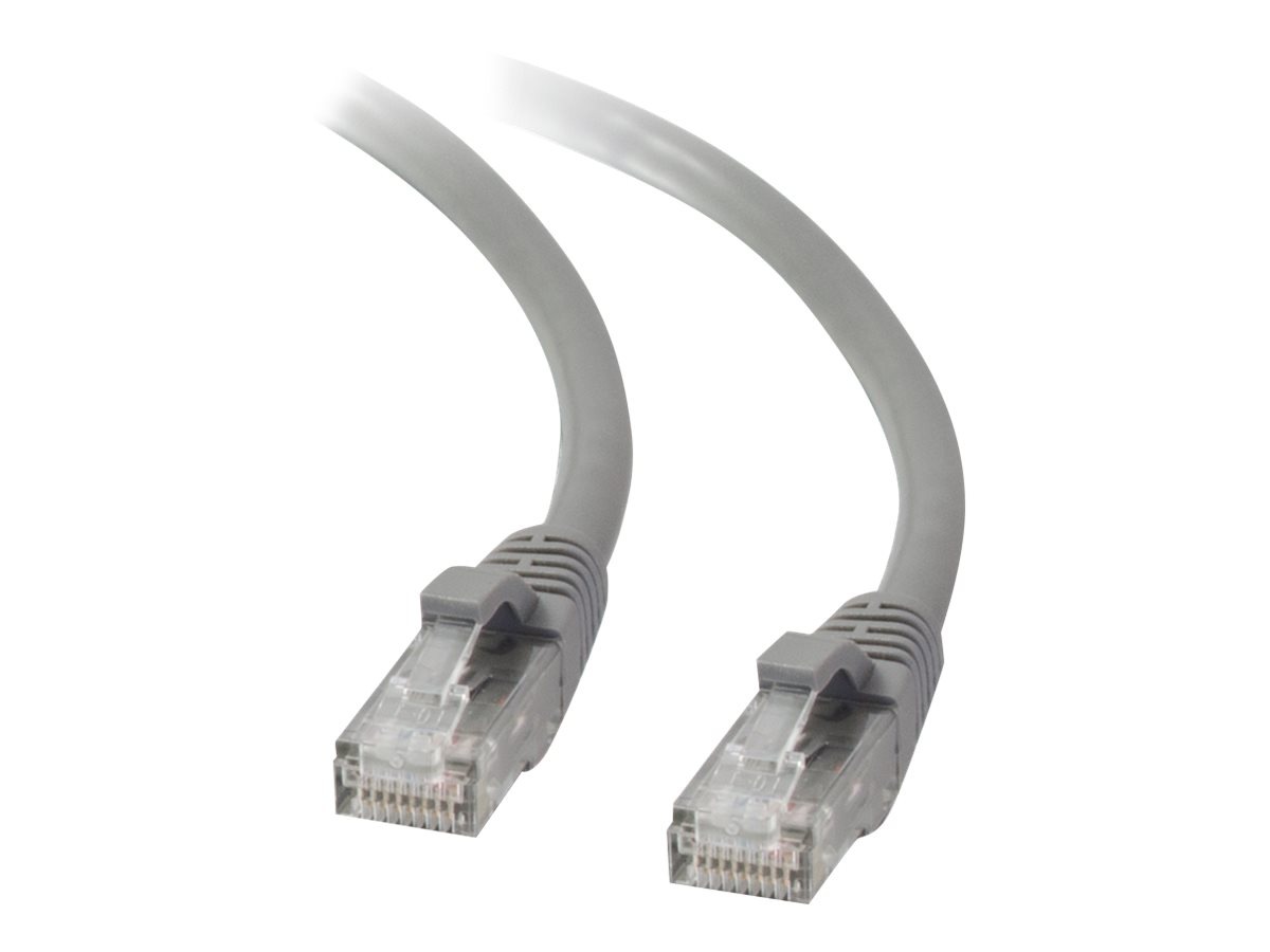 C2G 1ft Cat5e Snagless Unshielded (UTP) Network Patch Ethernet Cable - Gray - patch cable - 31 cm - gray