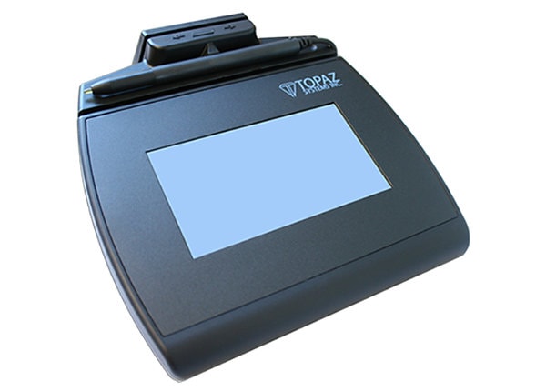 Topaz Systems SignatureGem LCD 4x3 Electronic Signature Pad with Magnetic Stripe Reader